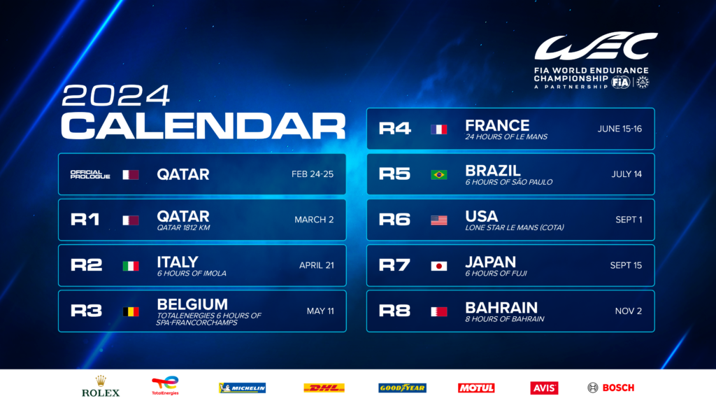 FIA WEC 2024 - kalendarz